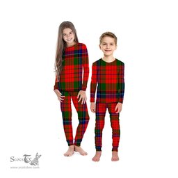 Scottish MacNicol (of Scorrybreac) Clan Tartan Pyjama Family Set - Classic Scottish Plaid Tartan Plaid