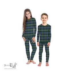 Scottish MacDonnell of Glengarry Ancient Clan Tartan Pyjama Family Set - Classic Scottish Plaid Tartan Plaid