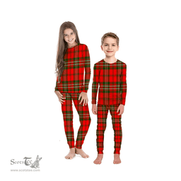 Scottish Langlands Clan Tartan Pyjama Family Set - Classic Scottish Plaid Tartan Plaid