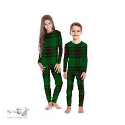 Scottish Halkett Clan Tartan Pyjama Family Set - Classic Scottish Plaid Tartan Plaid