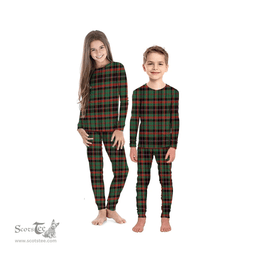Scottish Cumming Hunting Ancient Clan Tartan Pyjama Family Set - Classic Scottish Plaid Tartan Plaid