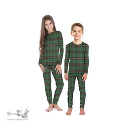 Scottish MacKinnon Hunting Ancient Clan Tartan Pyjama Family Set - Classic Scottish Plaid Tartan Plaid