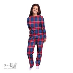 Scottish Graham of Menteith Red Clan Tartan Pyjama Family Set - Classic Scottish Plaid Tartan Plaid