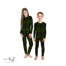 Scottish MacLean Hunting Clan Tartan Pyjama Family Set - Classic Scottish Plaid Tartan Plaid