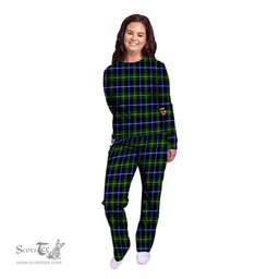 Scottish MacNeill of Barra Modern Clan Tartan Pyjama Family Set - Classic Scottish Plaid Tartan Plaid