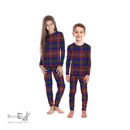 Scottish Chisholm Hunting Modern Clan Tartan Pyjama Family Set - Classic Scottish Plaid Tartan Plaid