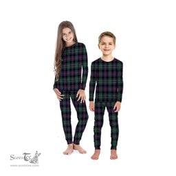 Scottish Rose Hunting Modern Clan Tartan Pyjama Family Set - Classic Scottish Plaid Tartan Plaid