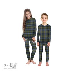 Scottish Campbell Faded Clan Tartan Pyjama Family Set - Classic Scottish Plaid Tartan Plaid