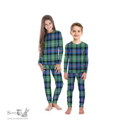Scottish Sutherland Old Ancient Clan Tartan Pyjama Family Set - Classic Scottish Plaid Tartan Plaid