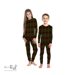 Scottish Buchan Modern Clan Tartan Pyjama Family Set - Classic Scottish Plaid Tartan Plaid