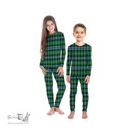 Scottish Arbuthnot Ancient Clan Tartan Pyjama Family Set - Classic Scottish Plaid Tartan Plaid