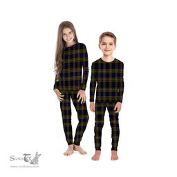 Scottish Clelland Modern Clan Tartan Pyjama Family Set - Classic Scottish Plaid Tartan Plaid