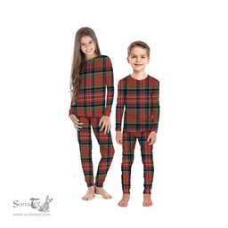 Scottish MacPherson Ancient Clan Tartan Pyjama Family Set - Classic Scottish Plaid Tartan Plaid