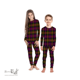 Scottish Carnegie Modern Clan Tartan Pyjama Family Set - Classic Scottish Plaid Tartan Plaid
