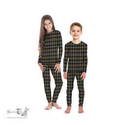 Scottish Campbell Argyll Weathered Clan Tartan Pyjama Family Set - Classic Scottish Plaid Tartan Plaid