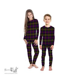 Scottish MacDonnell of Glengarry Modern Clan Tartan Pyjama Family Set - Classic Scottish Plaid Tartan Plaid