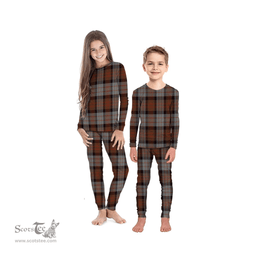 Scottish Cameron of Erracht Weathered Clan Tartan Pyjama Family Set - Classic Scottish Plaid Tartan Plaid