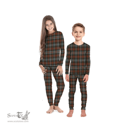 Scottish Murray of Atholl Weathered Clan Tartan Pyjama Family Set - Classic Scottish Plaid Tartan Plaid