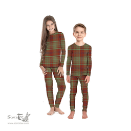 Scottish MacGillivray Hunting Ancient Clan Tartan Pyjama Family Set - Classic Scottish Plaid Tartan Plaid