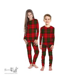 Scottish Stewart of Appin Modern Clan Tartan Pyjama Family Set - Classic Scottish Plaid Tartan Plaid