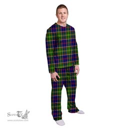 Scottish Dalrymple Clan Tartan Pyjama Family Set - Classic Scottish Plaid Tartan Plaid