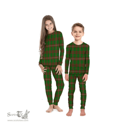 Scottish MacKinnon Hunting Modern Clan Tartan Pyjama Family Set - Classic Scottish Plaid Tartan Plaid