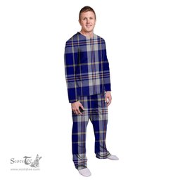 Scottish Presley Clan Tartan Pyjama Family Set - Classic Scottish Plaid Tartan Plaid