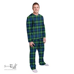 Scottish Gordon Ancient Clan Tartan Pyjama Family Set - Classic Scottish Plaid Tartan Plaid
