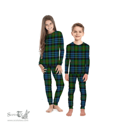 Scottish Newlands of Lauriston Clan Tartan Pyjama Family Set - Classic Scottish Plaid Tartan Plaid