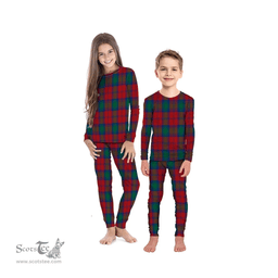 Scottish Lindsay Modern Clan Tartan Pyjama Family Set - Classic Scottish Plaid Tartan Plaid