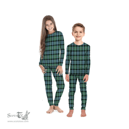 Scottish Melville Clan Tartan Pyjama Family Set - Classic Scottish Plaid Tartan Plaid