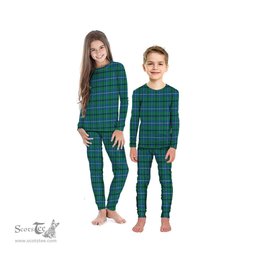 Scottish Douglas Ancient Clan Tartan Pyjama Family Set - Classic Scottish Plaid Tartan Plaid