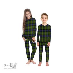 Scottish Ferguson Modern Clan Tartan Pyjama Family Set - Classic Scottish Plaid Tartan Plaid