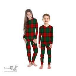 Scottish Stewart Atholl Modern Clan Tartan Pyjama Family Set - Classic Scottish Plaid Tartan Plaid