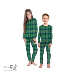Scottish Kennedy Ancient Clan Tartan Pyjama Family Set - Classic Scottish Plaid Tartan Plaid