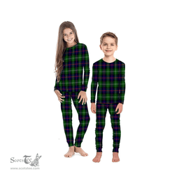 Scottish Sutherland Modern Clan Tartan Pyjama Family Set - Classic Scottish Plaid Tartan Plaid