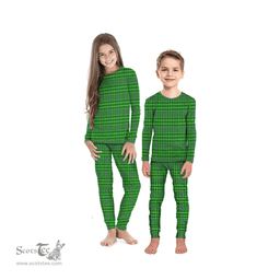 Scottish Currie Clan Tartan Pyjama Family Set - Classic Scottish Plaid Tartan Plaid