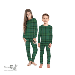 Scottish Ross Hunting Ancient Clan Tartan Pyjama Family Set - Classic Scottish Plaid Tartan Plaid
