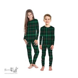 Scottish Ross Hunting Modern Clan Tartan Pyjama Family Set - Classic Scottish Plaid Tartan Plaid