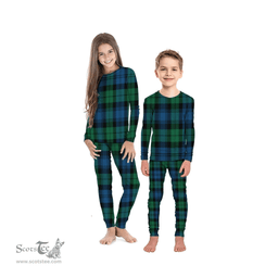 Scottish Blackwatch Ancient Clan Tartan Pyjama Family Set - Classic Scottish Plaid Tartan Plaid