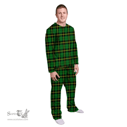 Scottish Wallace Hunting Green Clan Tartan Pyjama Family Set - Classic Scottish Plaid Tartan Plaid