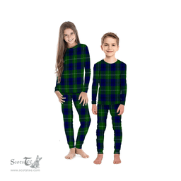 Scottish Oliphant Modern Clan Tartan Pyjama Family Set - Classic Scottish Plaid Tartan Plaid