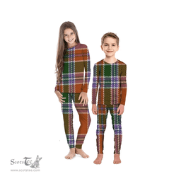 Scottish Birrell Clan Tartan Pyjama Family Set - Classic Scottish Plaid Tartan Plaid