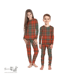 Scottish MacDougall Ancient Clan Tartan Pyjama Family Set - Classic Scottish Plaid Tartan Plaid