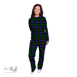 Scottish Russell Modern Clan Tartan Pyjama Family Set - Classic Scottish Plaid Tartan Plaid