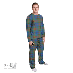 Scottish Stewart of Appin Hunting Ancient Clan Tartan Pyjama Family Set - Classic Scottish Plaid Tartan Plaid