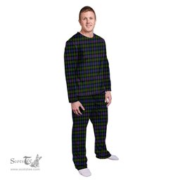 Scottish Murray of Atholl Modern Clan Tartan Pyjama Family Set - Classic Scottish Plaid Tartan Plaid