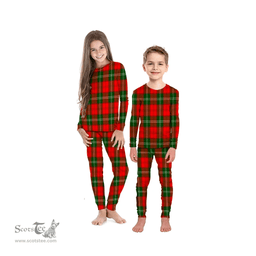 Scottish Lennox Modern Clan Tartan Pyjama Family Set - Classic Scottish Plaid Tartan Plaid