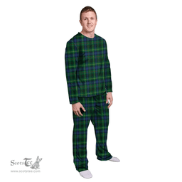 Scottish Stewart Hunting Modern Clan Tartan Pyjama Family Set - Classic Scottish Plaid Tartan Plaid