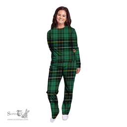 Scottish MacAlpine or MacAlpin Ancient Clan Tartan Pyjama Family Set - Classic Scottish Plaid Tartan Plaid